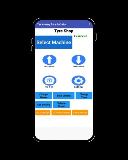 Teckneeq Tyre Inflator Mobile App