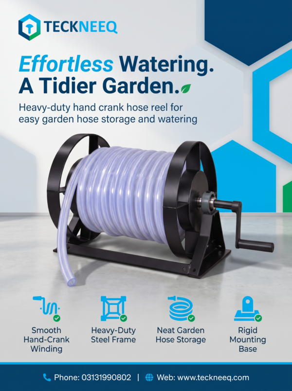 Teckneeq Hand Crank Hose Reel